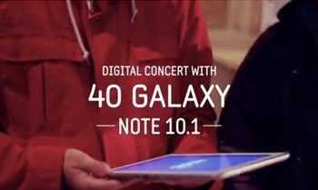 Samsung Note brilha em concerto sinfónico