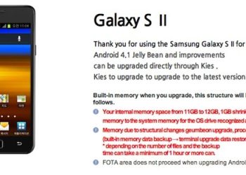 Samsung prepara SII para android Jellybean 1 Samsung prepara SII para android Jellybean