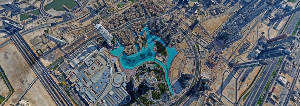 Dubai visto do edifício mais alto do mundo!