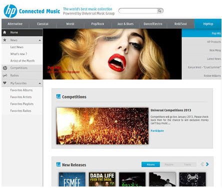 HP junta-se à Universal (para dar) Music