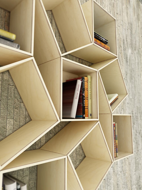 Uma estante ou um transformer? 5 squaring modern wall shelf detail