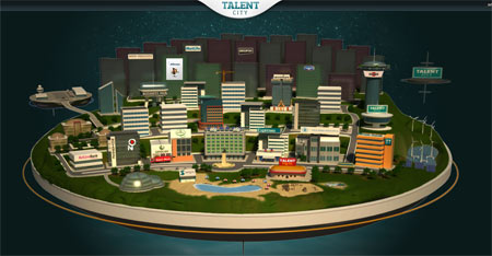 Cidade virtual Talent City faz dois anos