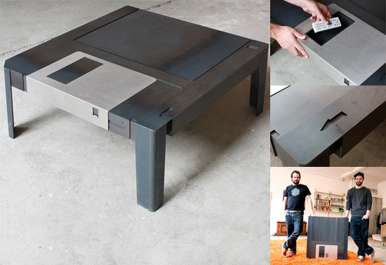 Floppytable, a mesa disquete