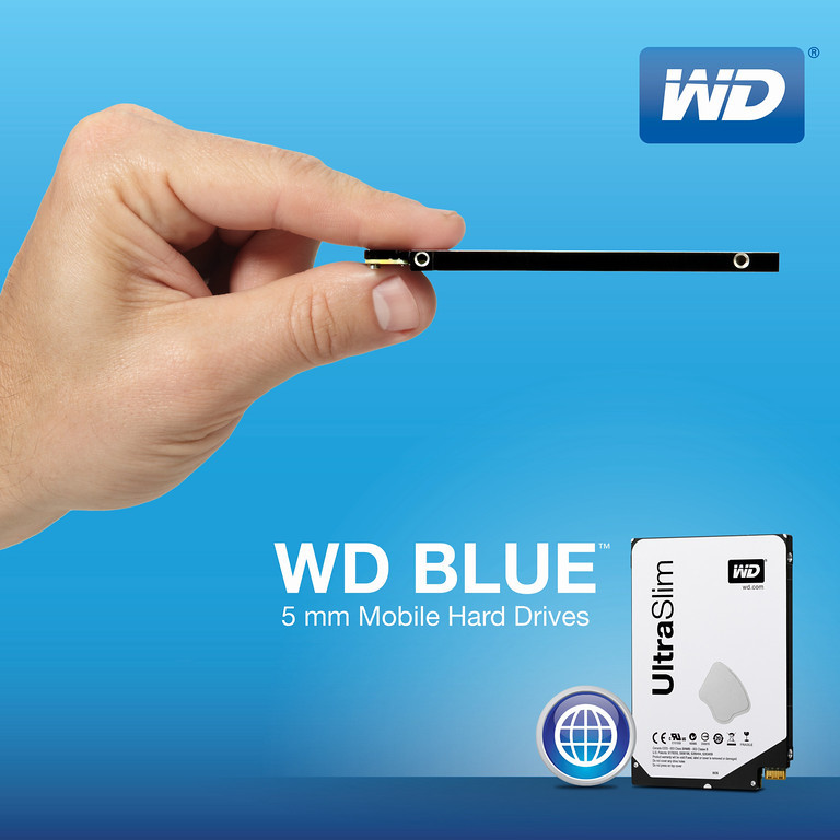 WD lança disco rígido 2,5’’ com apenas 5 mm