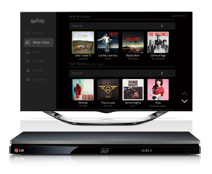 LG com Spotify na sua gama Smart TV