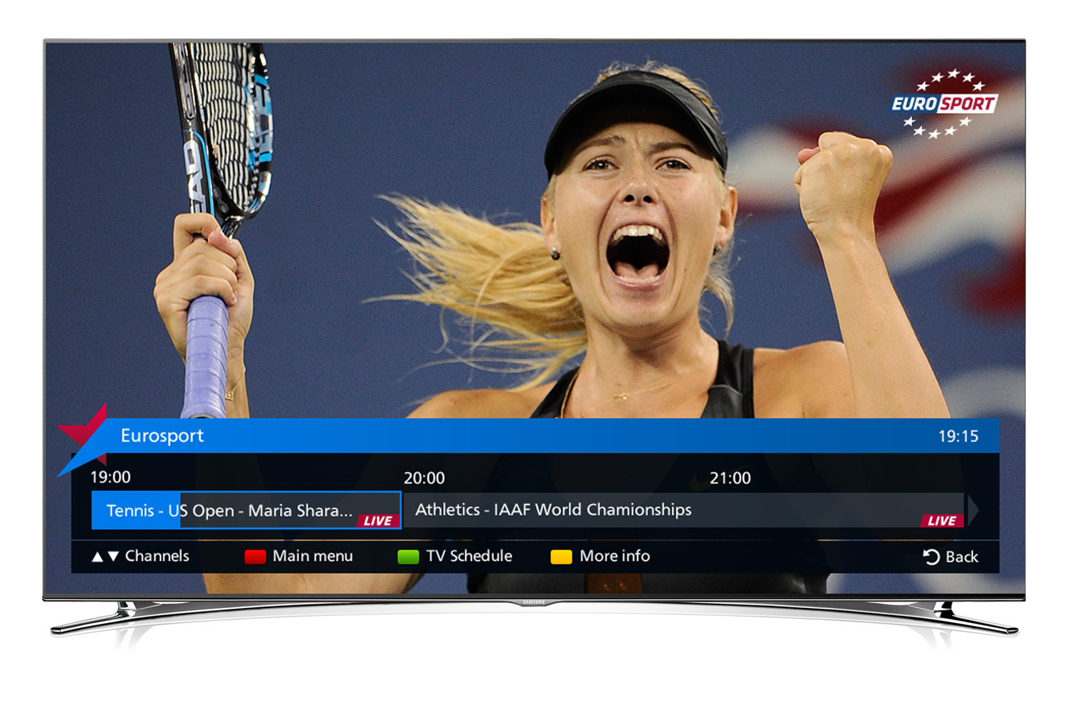 Smart TVs Samsung com app Eurosport Player 8 Eurosport Player Samsung 1