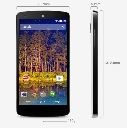 Google Nexus 5 com Android KitKat já se vende... lá fora 6 nexus5 0