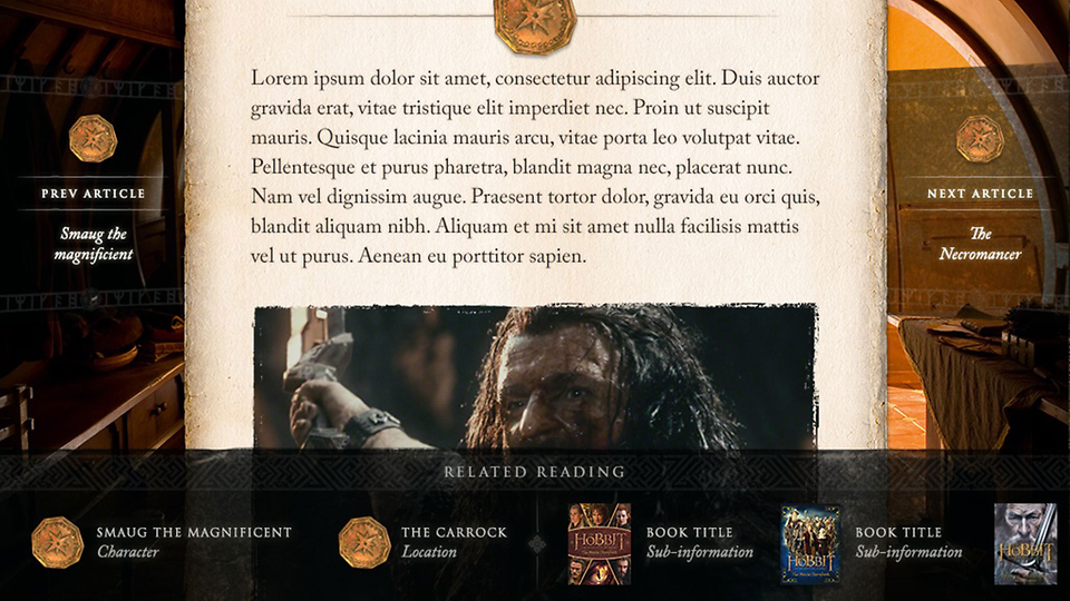 Samsung lança App para o Hobbit 7 Samsung lança App para o Hobbit