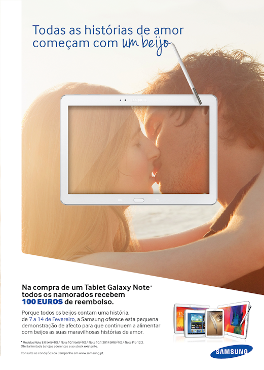 Samsung tem campanha para os namorados