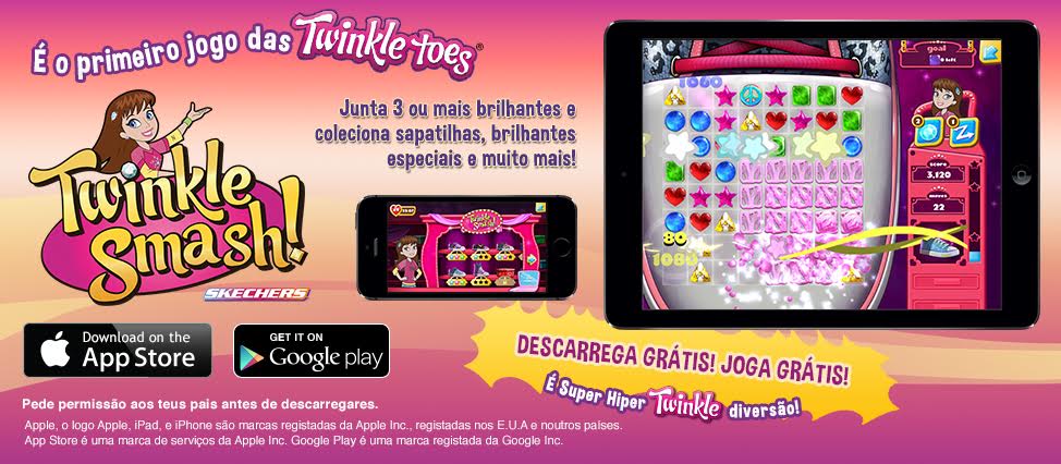 Skechers lança a primeira App Twinkle Toes 3 Skechers lança a primeira App Twinkle Toes