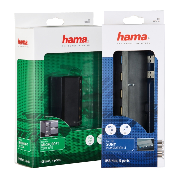 A Hama apresenta hubs USB para PS4 e Xbox One