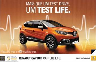 Renault Captur cria o Test Life e troca batimentos cardíacos por quilómetros