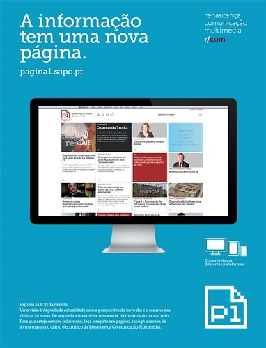 Renascença lança Página 1, jornal online e gratuito