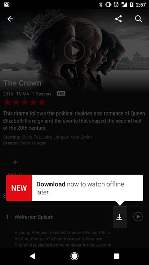 Grande notícia: já podemos ver Netflix em modo Offline