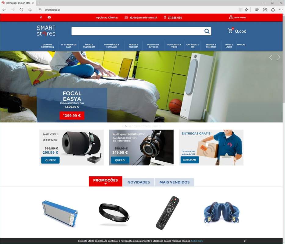 Smartstores, uma loja online com produtos de referência e descontos a sério