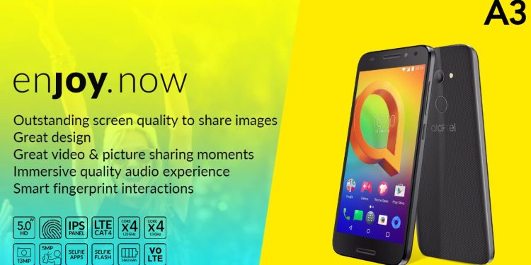 Alcatel A3, a pensar nas redes sociais e nas selfies criativas