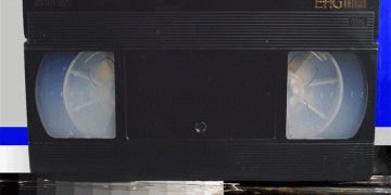 Melting VHS tape
