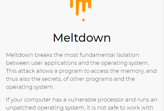 Intel Meltdown