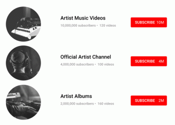 YouTube expande Canais Oficiais de Artistas