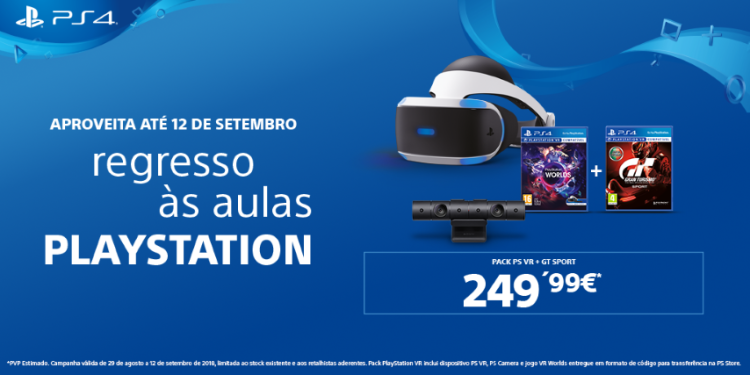 Regresso às Aulas PlayStation - Oferta PS VR