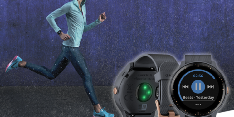 Garmin vívoactive 3 music, agora em azul e rosa dourado