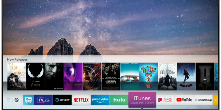 Samsung TVs com suporte para iTunes e AirPlay 2 a partir da primavera 1 Samsung TV_iTunes Movies & TV Shows