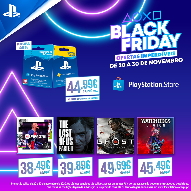 Black Friday_PlayStation Store Xá das 5