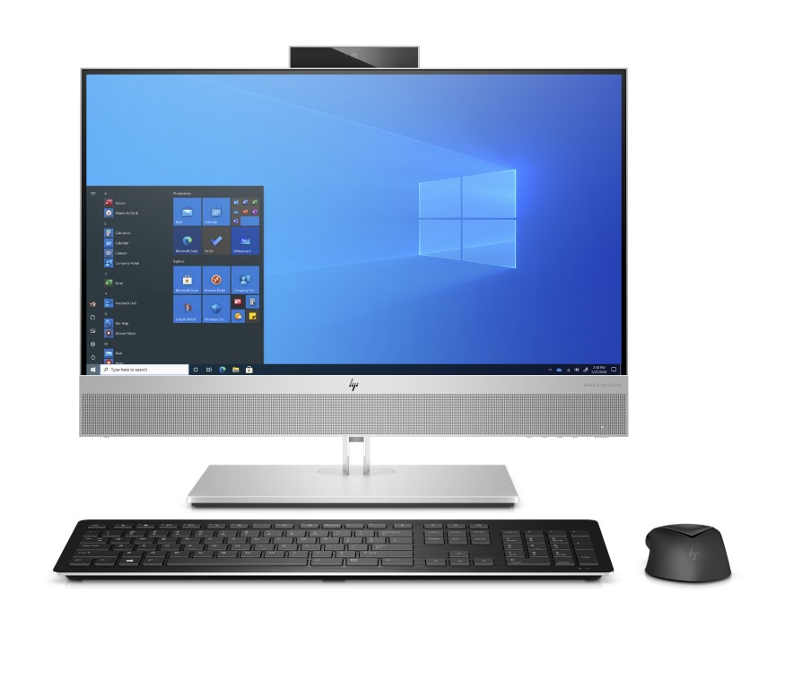 HP EliteOne 800 G8 All-in-One é uma central de conferências virtuais para casa e escritório 2 HP EliteOne 800 G8 24 All in One PC Front Wireless