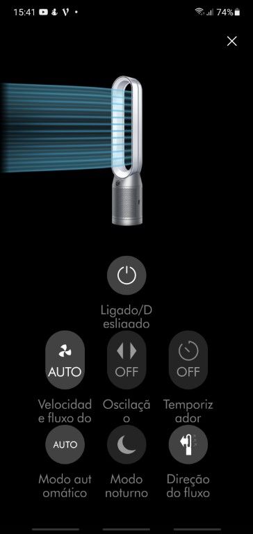 Análise ao Dyson Purifier Cool Formaldehyde 31 Screenshot 20210714 154111 Dyson Link