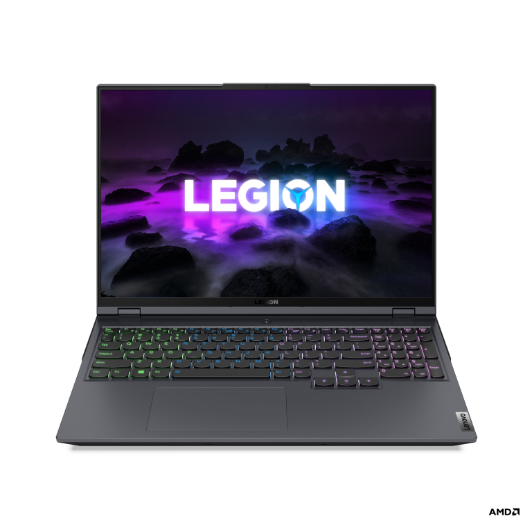 Lenovo Legion 5 Pro Front Facing Storm Grey