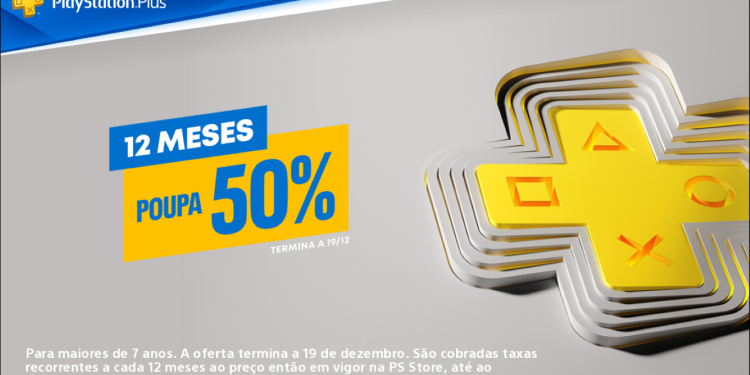 Subscrição de 12 meses do PlayStation Plus disponível com desconto de 50% na PlayStation Store 1 PlayStation Plus