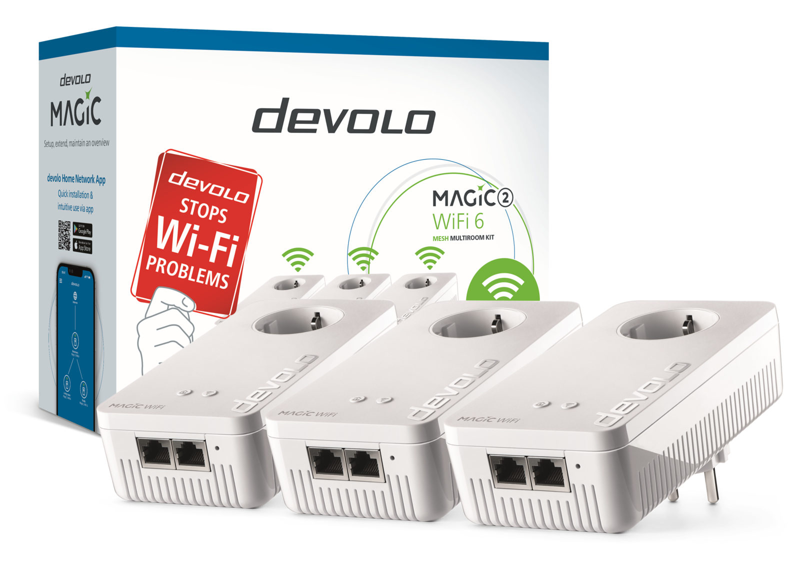devolo Magic 2 WiFi 6 Mesh Multiroom Kit 1 X3