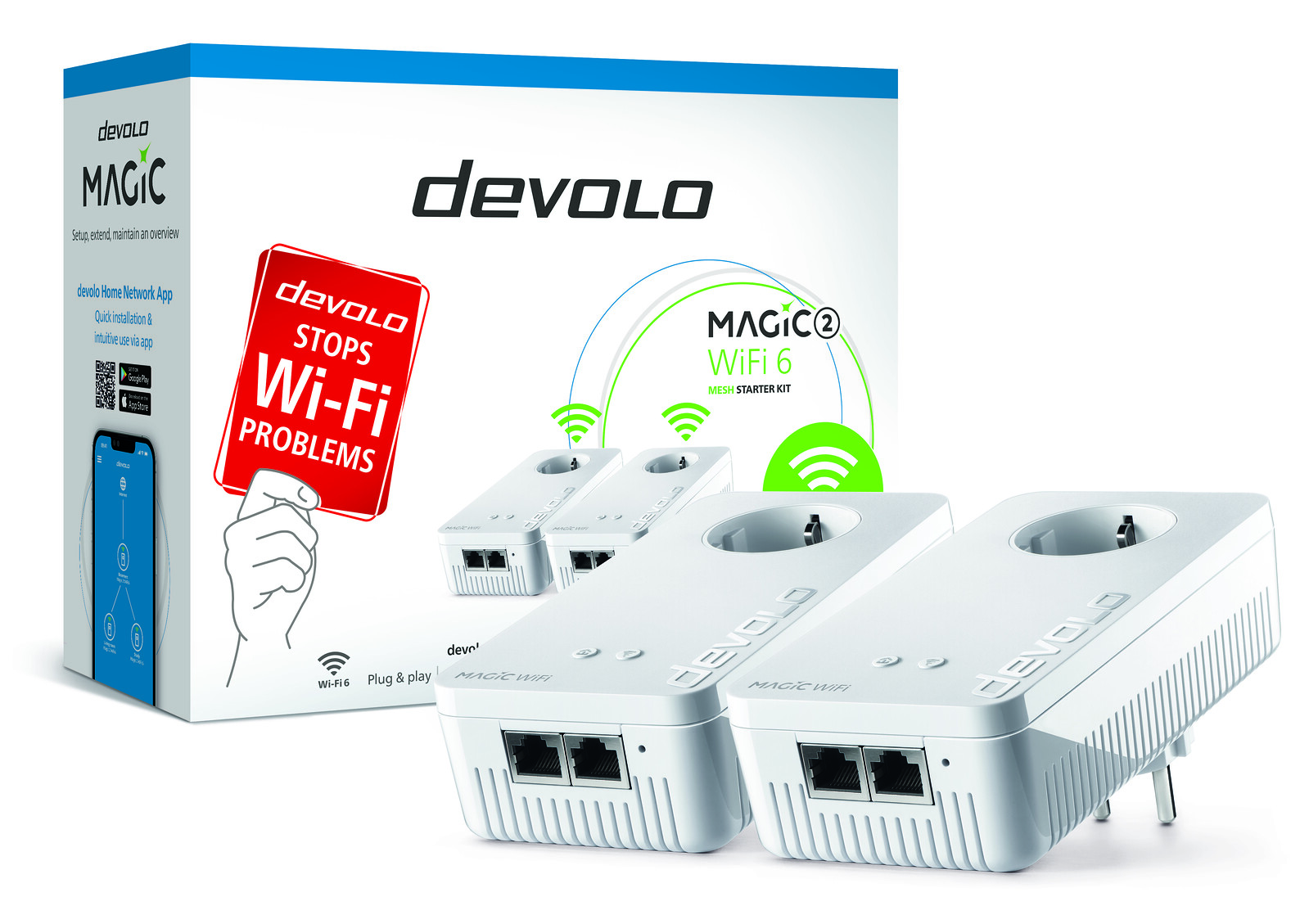 devolo Magic 2 WiFi 6 Mesh Starter Kit 2 X3