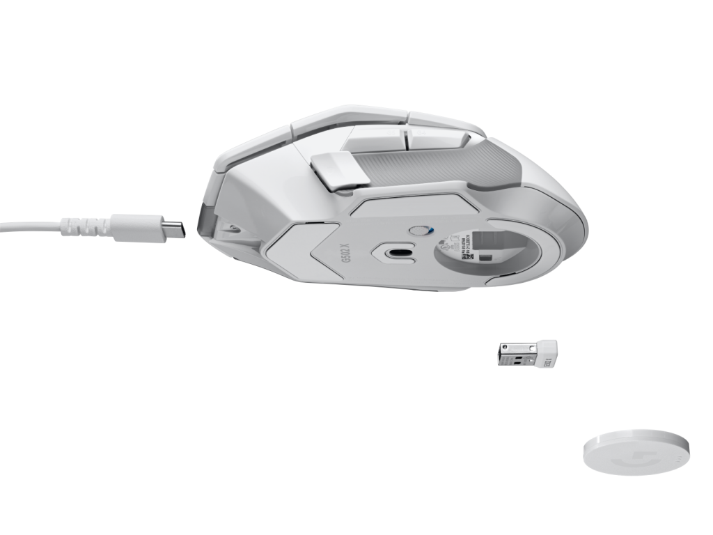 High Resolution PNG Logitech G G502 X Lightspeed Exploded Wht