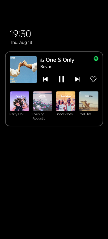 Spotify AOD Show Control Panel