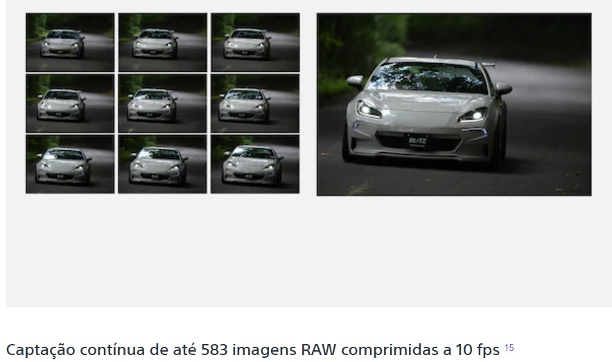 Eis a nova Sony ALPHA 7R V 6 A7RV fps