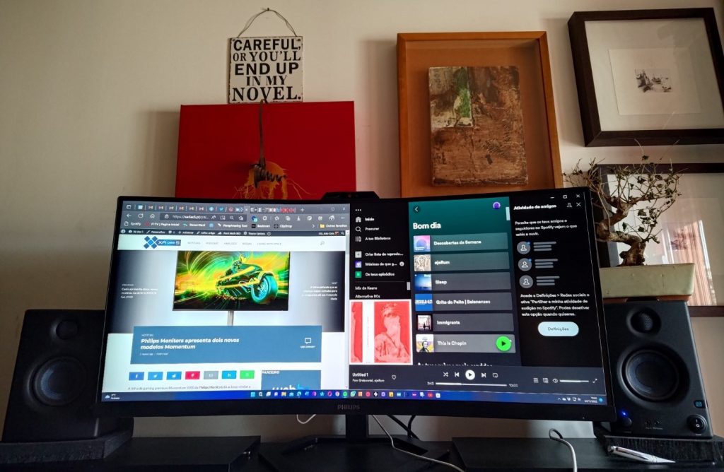 Análise Philips 34E1C5600HE, um monitor wide com Windows Hello 2 Análise Philips 34E1C5600HE