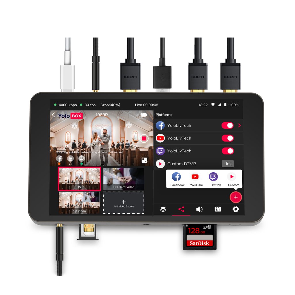 Robisa distribui as soluções de streaming ao vivo tudo-em-um da YoloLiv em Portugal 4 YoloBox1