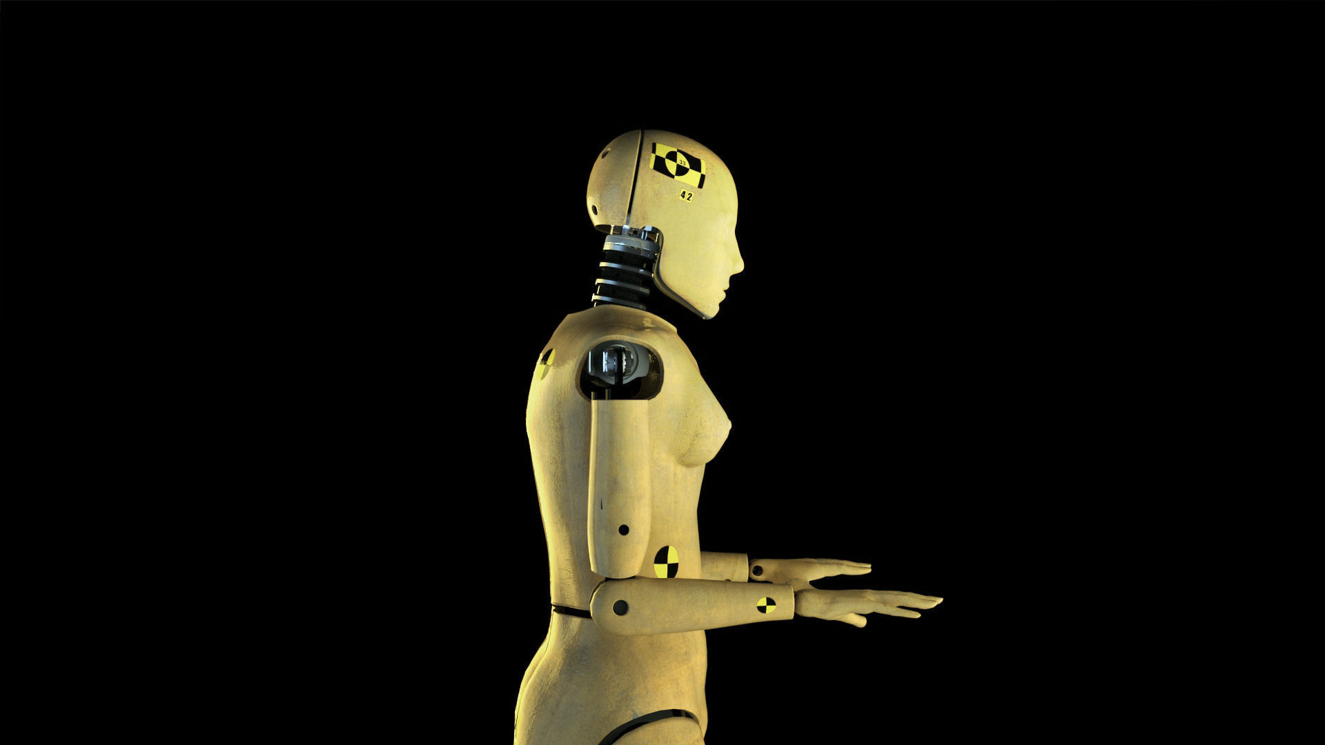 Finalmente: criado um crash-test dummy feminino! 4 Finalmente: criado um crash-test dummy feminino!