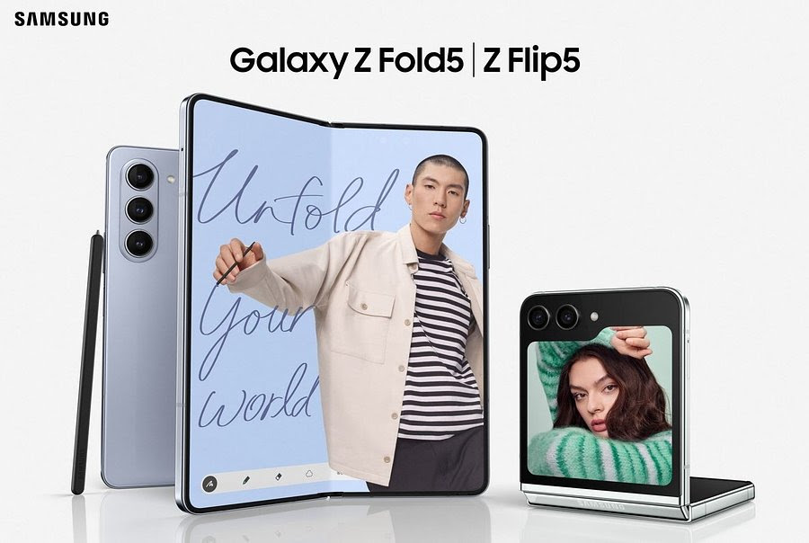 Samsung Galaxy Z Flip5 e Galaxy Z Fold5 revelados oficialmente