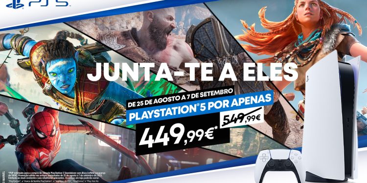 PS5 anuncia um desconto temporário de 100€ até 7 de Setembro 1 PS5 com desconto