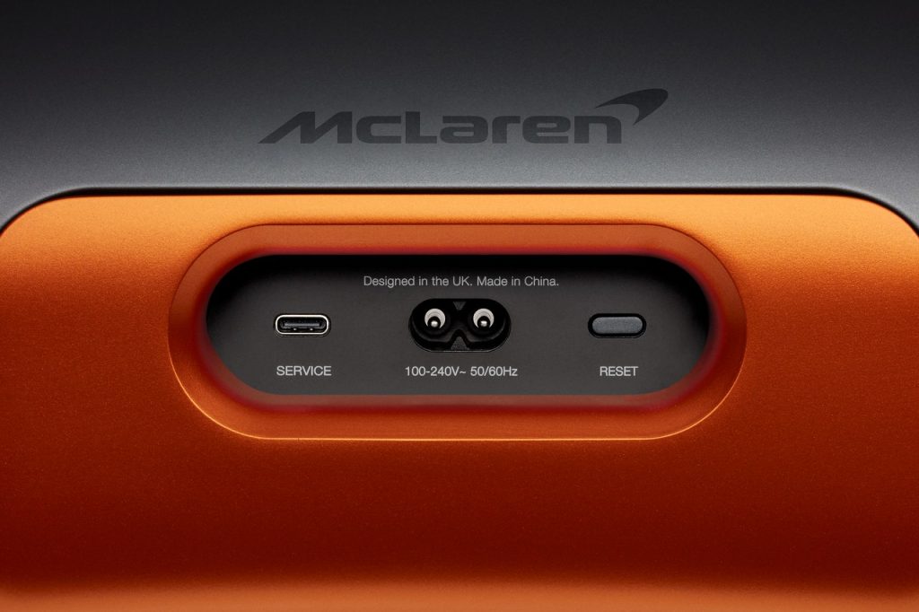 Bowers & Wilkins e McLaren Automotive lançam a nova Zeppelin McLaren Edition 4 High BW – Zeppelin McLaren Edition Connector Panel X2