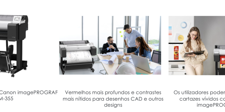 Canon lança novas impressoras multiusos de grande formato da série imagePROGRAF TM para desenhos CAD e cartazes