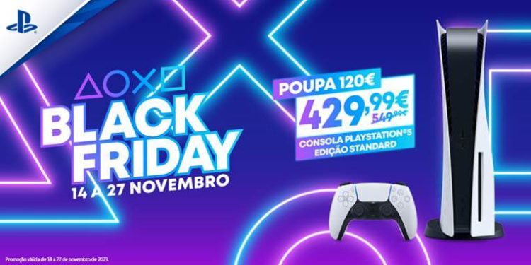 PlayStation Portugal celebra a Black Friday 2023 com um desconto de 120€* na PlayStation 5 e grandes ofertas no DualSense e videojogos 1 PlayStation Portugal celebra a Black Friday 2023 com um desconto de 120€* na PlayStation 5 e grandes ofertas no DualSense e videojogos