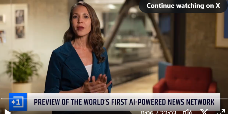Channel 1 será um novo canal informativo com pivots feitos por inteligência artificial