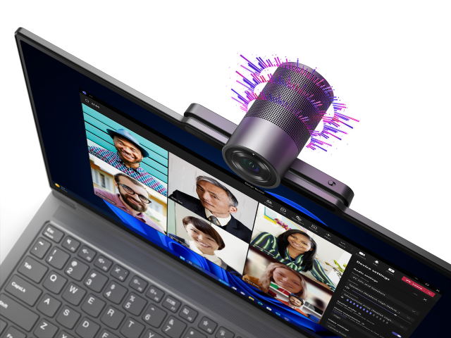 Desvendando o futuro: a inteligência artificial da Lenovo 3 03 Magicbay Studio Closeup Audio Camera Thinkbook 16P G5