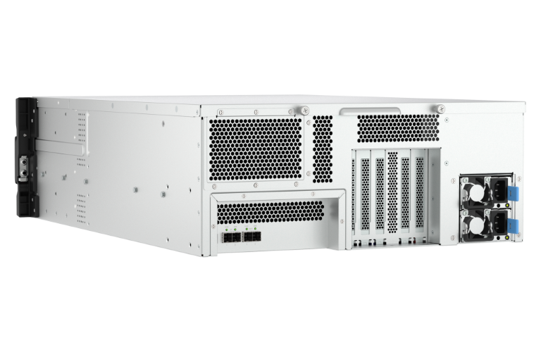 QNAP Lança Nova Série de Chassis de Armazenamento JBOD 3 744 1701056081 E794A2E59381E59C96 TL R2400PES RP Back left angle of elevation