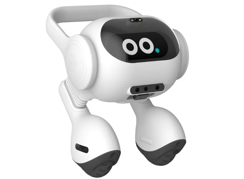 A LG vai começar a vender um robot bípede compacto que pode circular livremente pela sua casa 3 LG ai robot smart home agent zero labor ces 2024 designboom 01