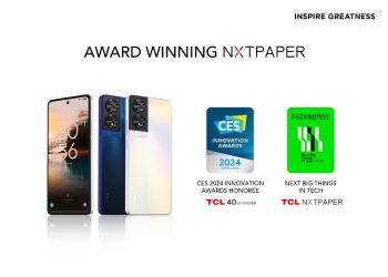 TCL aposta forte na CES 2024 com tablets e smartphones NXTPAPER