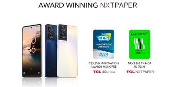 TCL aposta forte na CES 2024 com tablets e smartphones NXTPAPER